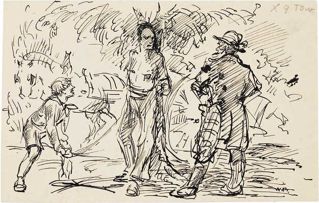 Бехтеев Владимир Георгиевич. Лот из 17 иллюстраций к роману «Хижина дяди Тома» Гарриета Бичер-Стоу